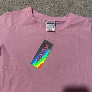 Iscream Light Pink Girls T-shirt Short Sleeve Small 6-8 NWT